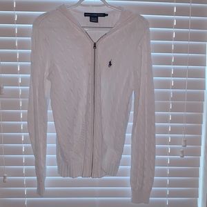 Ralph Lauren Sport Polo Cable Knit Hoodie Sweater